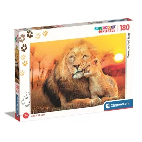 Puzzle Neočakávané objatie leva, 180 dielikov, Clementoni