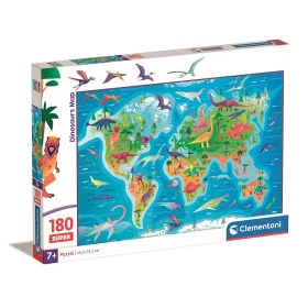 Dinosaurier-Karte, 180-teiliges Puzzle von Clementoni