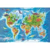 Dinosaurier-Karte, 180-teiliges Puzzle von Clementoni