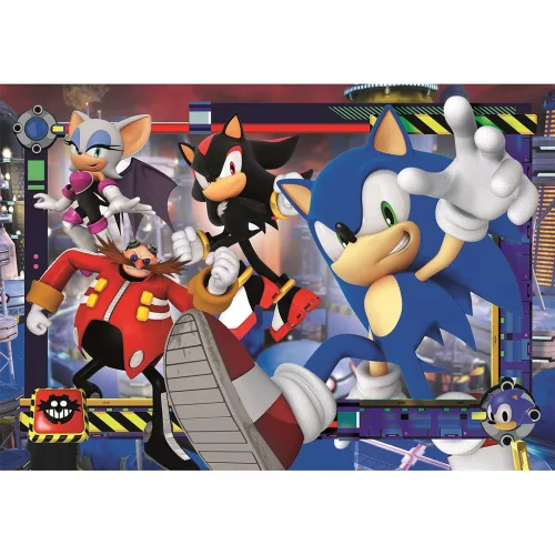 Sonic a sündisznó Spin Dash 180 db-os puzzle Clementoni