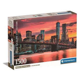   Puzzle New York East River 1500 dielikov - kompaktné puzzle Clementoni
