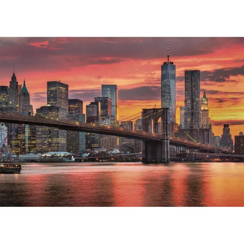 Puzzle New York East River 1500 dielikov - kompaktné puzzle Clementoni