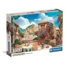  Kompaktné puzzle Clementoni - Pohľad na Taliansko, 1500 dielikov