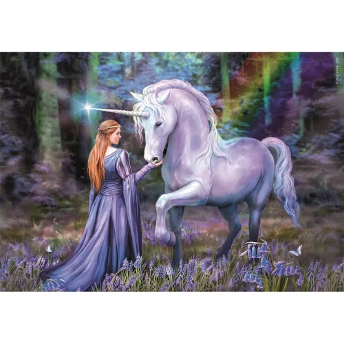 Kompaktné puzzle Anne Stokes Bluebell Wood 1500 dielikov Clementoni