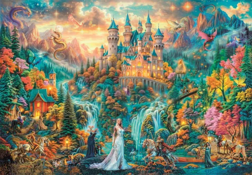 Rejtett birodalom legendája Fantasy 2000 db-os puzzle Clementoni