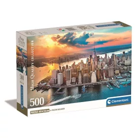 Puzzle Clementoni, západ slnka v New Yorku, 500 dielikov