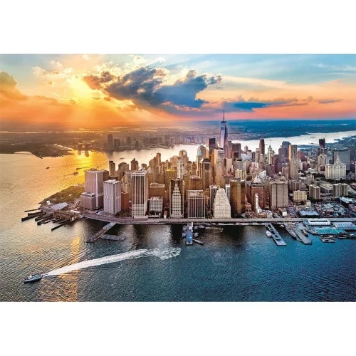 Puzzle Clementoni, západ slnka v New Yorku, 500 dielikov