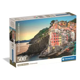   Taliansko Riomaggiore 500 dielikov Kompaktné puzzle Clementoni