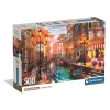 Taliansko Benátky Západ slnka 500 dielikov Kompaktné puzzle Clementoni