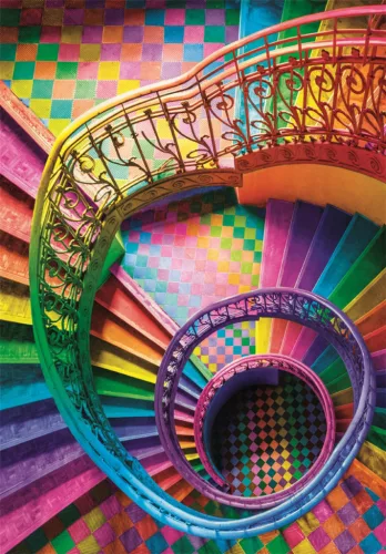 Šarene stepenice Colorboom kompaktna slagalica od 500 dijelova Clementoni