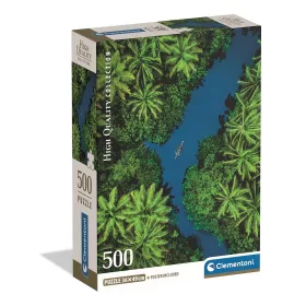   Kompaktna slagalica s pogledom na tropsku rijeku iz zraka, 500 dijelova, Clementoni