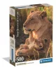Kompaktné puzzle Clementoni Lion Feline Love, 500 dielikov