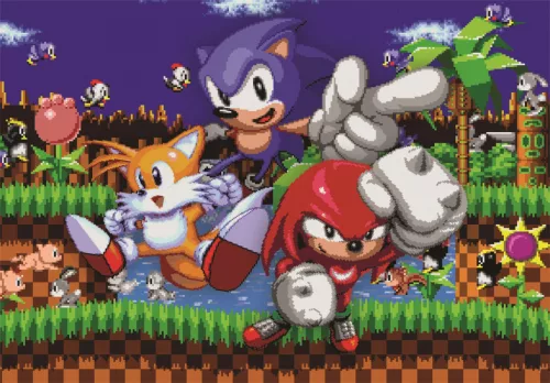 Sonic the Hedgehog 64 Bit 500-teiliges Würfelpuzzle von Clementoni