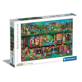 Slagalica s 6000 dijelova Bookshelf Garden Clementoni