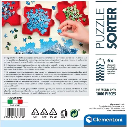 Triedič puzzle červený 6 dielov Clementoni