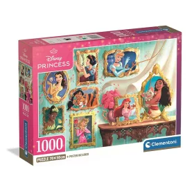   Disney Princesses Mozaic 1000 dielik Kompaktné puzzle Clementoni