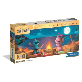   Disney Lilo a Stitch, Hviezdny pes Táborák 1000 dielikov panoramatické kompaktné puzzle Clementoni