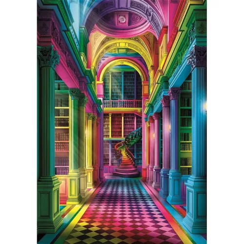 Color Library Colorboom 1000-dielne kompaktné puzzle Clementoni