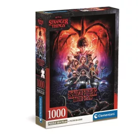 Stranger Things Shadows 1000 db-os Compact puzzle Clementoni