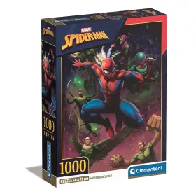   Kompaktné puzzle Spider-Man Web of Enemies 1000 dielikov Clementoni