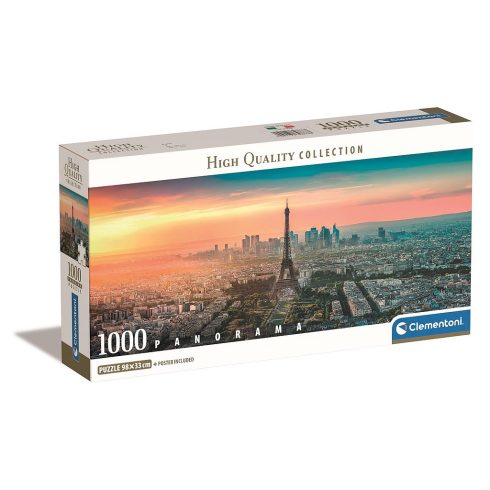 Párizs View 1000 db-os panorama Compact puzzle Clementoni