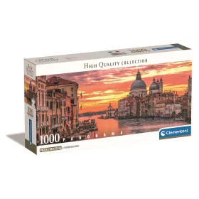   Taliansko Canal Grande 1000 dielikov panoráma kompaktné puzzle Clementoni