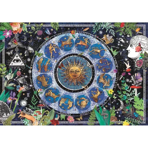 Astrologická mapa 1000 dielikov Kompaktné puzzle Clementoni