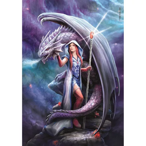 Kompaktné puzzle Anne Stokes Dragon Mage 1000 dielikov Clementoni