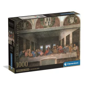   Clementoni - Kompaktné puzzle Art The Last Supper, 1000 dielikov