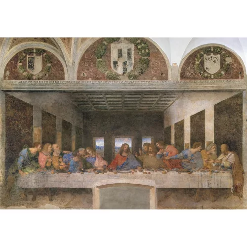Clementoni - Kompaktné puzzle Art The Last Supper, 1000 dielikov