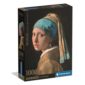   Művészet Girl with a Pearl Earring 1000 db-os Compact puzzle Clementoni