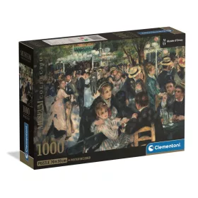  Kunstball im Moulin de la Galette Renoir 1000-teiliges Kompaktpuzzle Clementoni