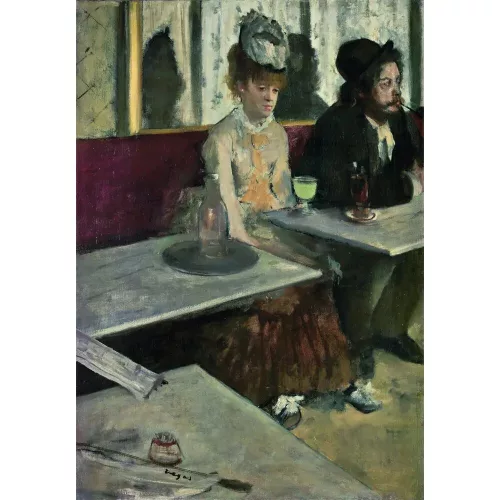 Művészet Egy kávézóban Degas 1000 db-os Compact puzzle Clementoni