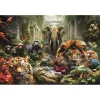 Clementoni puzzle Zvieracia mystická džungľa 1000 dielikov