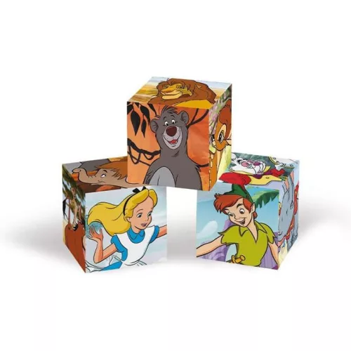 Príbehová kocka s rozprávkovými príbehmi Disney Classics, 6 dielikov, Clementoni