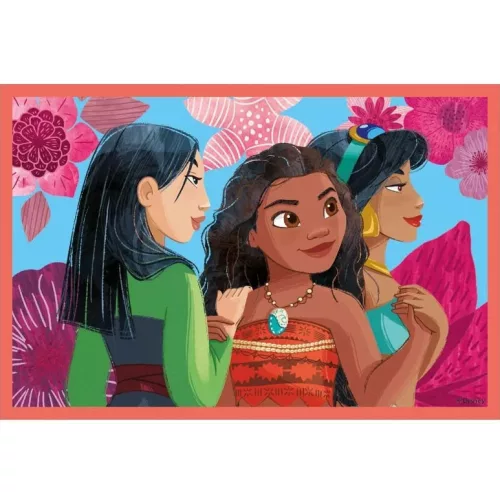 Disney princezné Bonding Story kocky 6 ks Clementoni