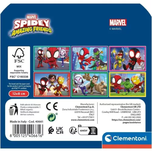 Príbehová kocka Spiderman Spidey 6 dielikov Clementoni