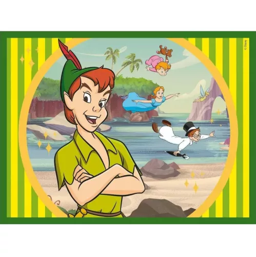 Disney Classics Pruhovaný rám príbehová kocka 12 dielov Clementoni