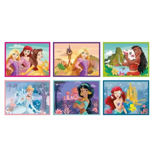 Príbehová kocka Disney princezien Šťastný vesmír 12 dielikov Clementoni