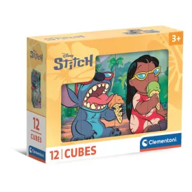   Disney Lilo és Stitch, A csillagkutya Funny Day mesekocka 12 db-os Clementoni