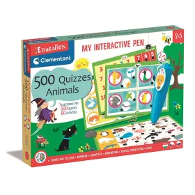   Interaktives Spiel zur Entwicklung der Stiftfertigkeit mit 500 Tierquizzen (Bildung Clementoni)