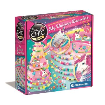   Crazy Chic Unicorn karkötő készítő kreatív szett Clementoni