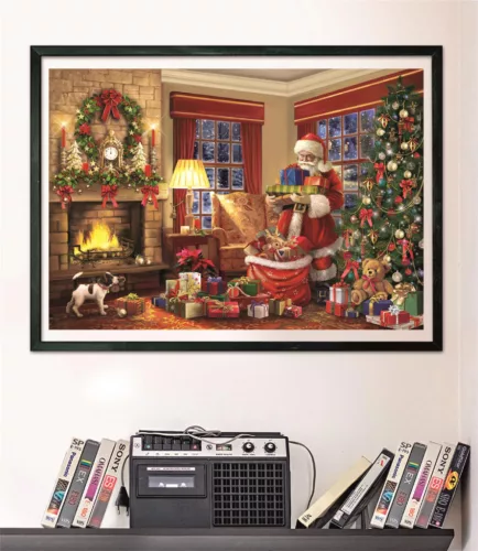 Karácsonyi Santa's Gift 1000 db-os puzzle Clementoni