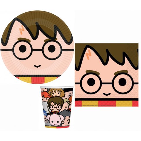 Harry Potter Graphic party szett 32 db-os 23 cm-es tányérral
