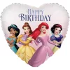 Disney Hercegnők Heart fólia lufi 45 cm