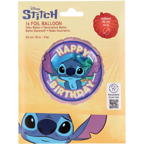 Disney Lilo és Stitch, A csillagkutya Island fólia lufi 45 cm