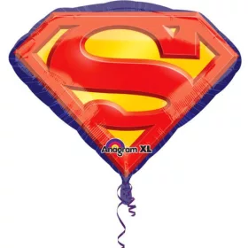 Superman-Logo-Folienballon, 66 cm