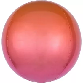 Bunter Ombré-Kugelfolienballon, 40 cm