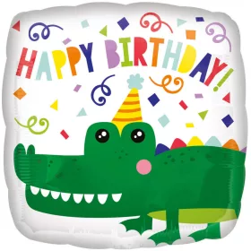 Fóliový balón "K narodeninám Gator" 43 cm
