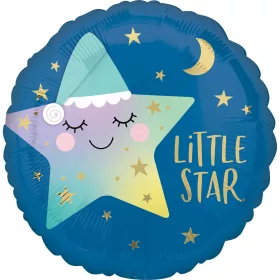 Fóliový balón Blue Star Little Star 43 cm